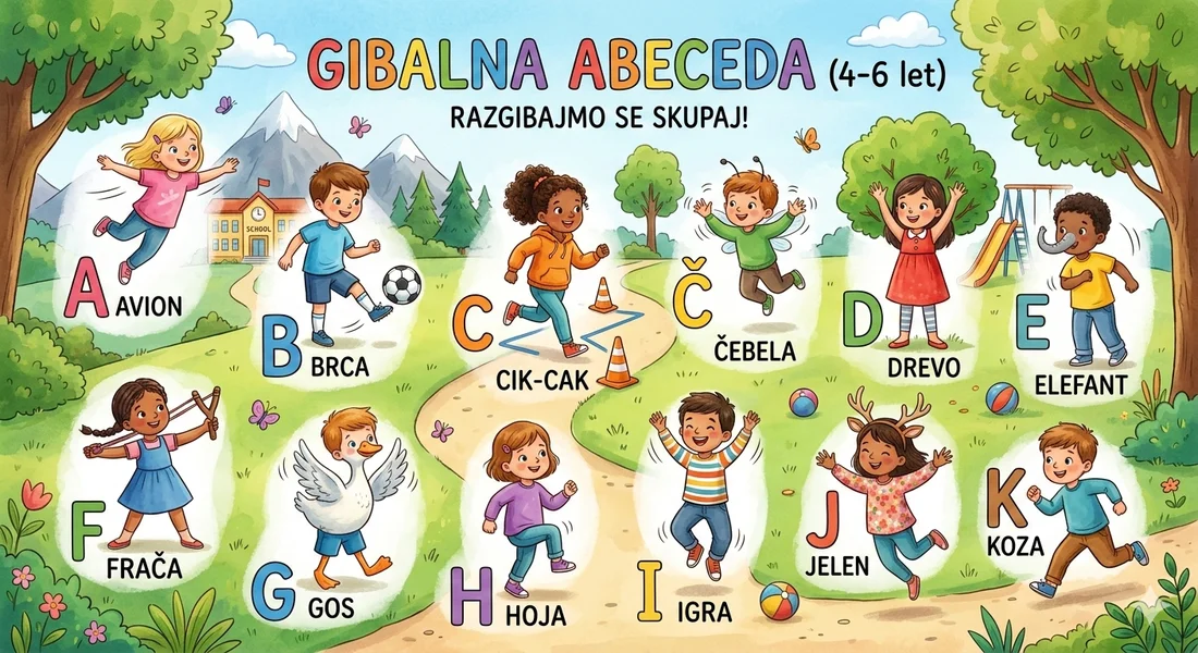 Predšolski otroci na vadbi