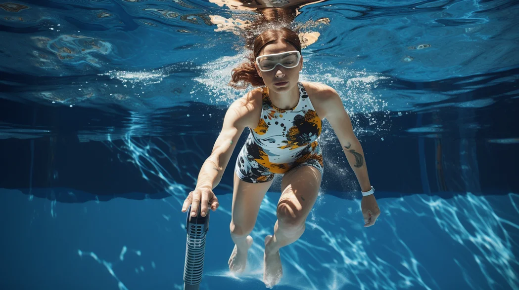 Plavalec v bazenu